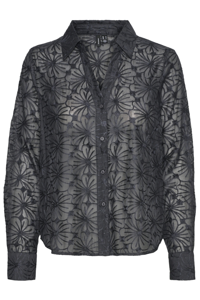 VMKANE LS SHIRT WVN 10321955 OBSIDIAN